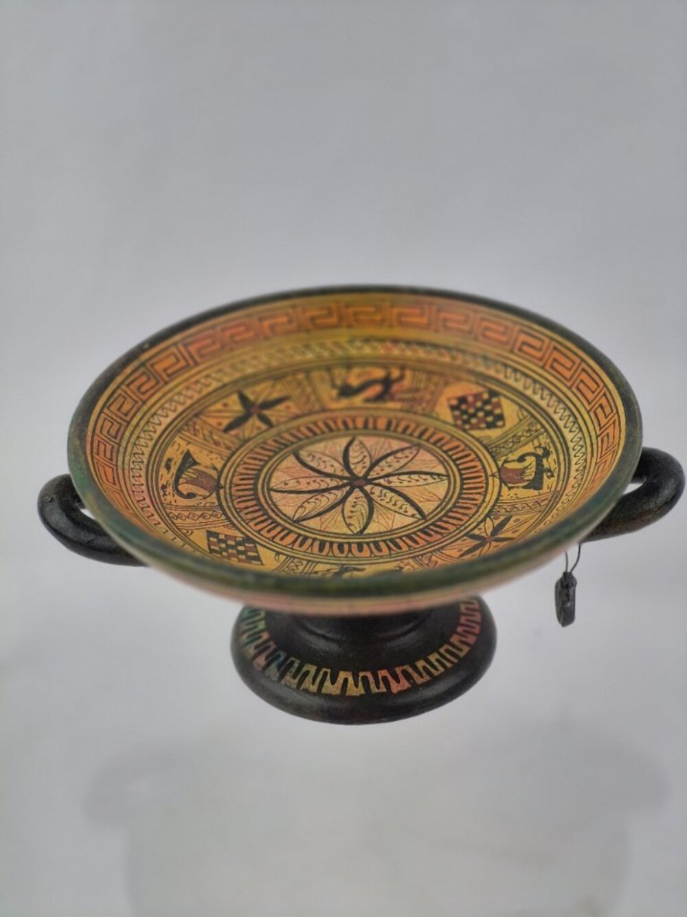 Geometric Kylix Ancient Greek Pottery Wine Drinking Vessel Souvenir Piece